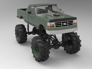Mud truck Modelo 3D