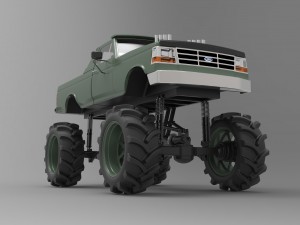 Mud truck Modelo 3D