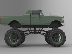 Mud truck Modelo 3D