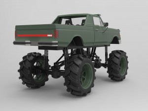 Mud truck Modelo 3D