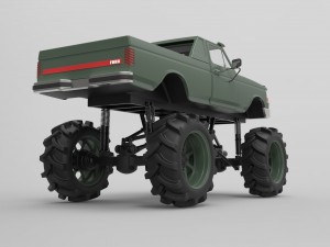 Mud truck Modelo 3D