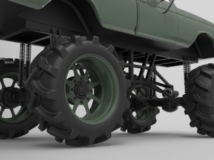 Mud truck Modelo 3D
