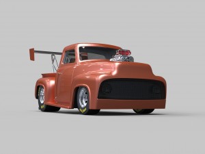 Pickup dragster 3D Model