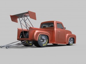 Pickup dragster 3D Model