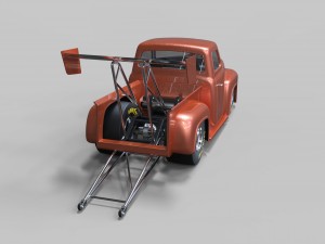 Pickup dragster 3D Model