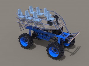 Platform buggy 3D Model