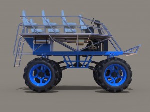 Platform buggy 3D Model