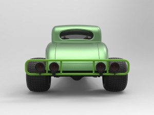 Hot rod six-wheeled Modelo 3D