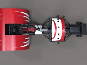 Pulling tractor with radial engine 3D Model