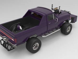 Pulling truck 3D Model