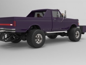 Pulling truck 3D Model