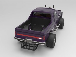 Pulling truck 3D Model