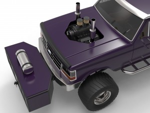 Pulling truck 3D Model