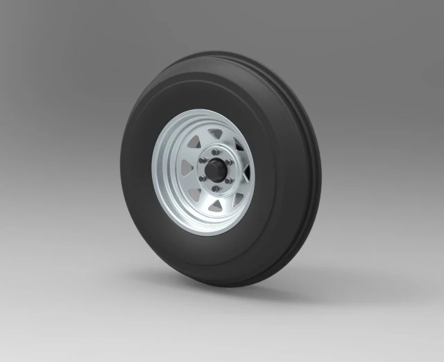 Front wheel for dune buggy 3D Model .c4d .max .obj .3ds .fbx .stl .blend 
