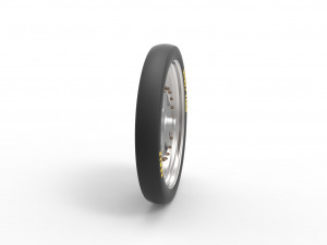 Front wheel from dragster 3D Model