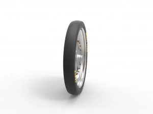 Front wheel from dragster 3D Model
