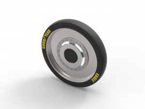 Front wheel from dragster 3D Model