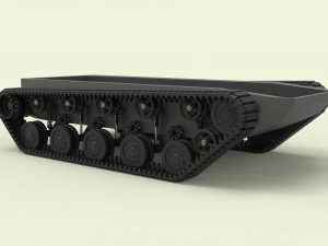 Rubber track chassis 3D Model