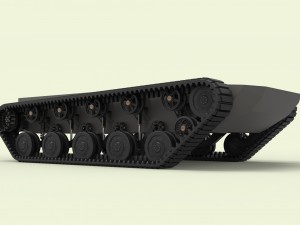 Rubber track chassis Modèle 3D