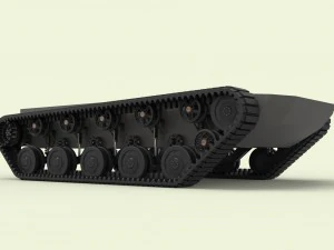 Rubber track chassis 3D Model