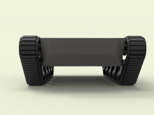 Rubber track chassis Modèle 3D