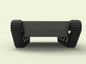 Rubber track chassis 3D Model