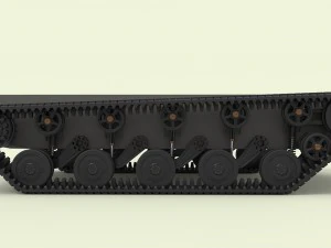 Rubber track chassis 3D Model