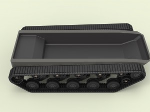 Rubber track chassis Modèle 3D