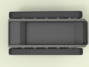 Rubber track chassis Modèle 3D