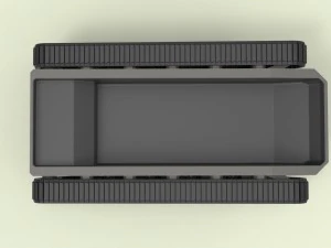 Rubber track chassis 3D Model