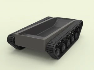 Rubber track chassis 3D Model