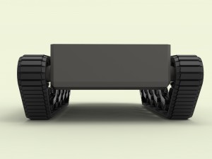 Rubber track chassis Modèle 3D