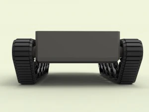 Rubber track chassis 3D Model