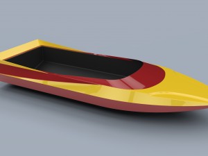 Hull of jet sprint boat 3Dモデル
