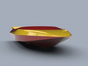 Hull of jet sprint boat Model 3D