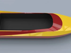 Hull of jet sprint boat 3D Model