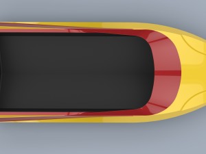 Hull of jet sprint boat Model 3D