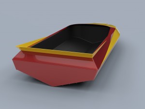 Hull of jet sprint boat Model 3D