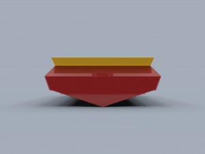 Hull of jet sprint boat Model 3D