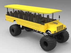 サファリモンスタートラック 3Dモデル