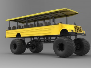 Safari monster truck 3D Model