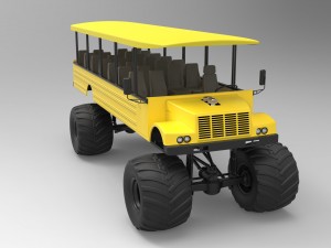 Safari monster truck 3D Model