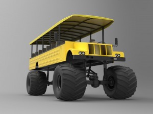 Safari monster truck 3D Model