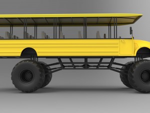 Safari monster truck 3D Model