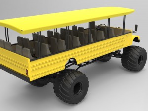 Safari monster truck 3D Model