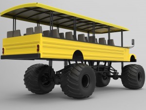 Safari monster truck 3D Model