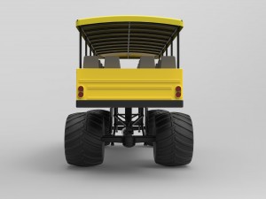 Safari monster truck 3D Model