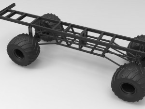 Safari monster truck 3D Model