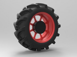 Wheel from mud truck Modello 3D