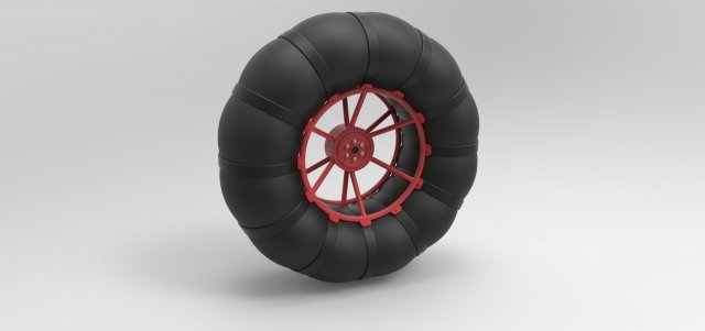 Low-pressure wheel Model 3D .c4d .max .obj .3ds .fbx .stl .blend 